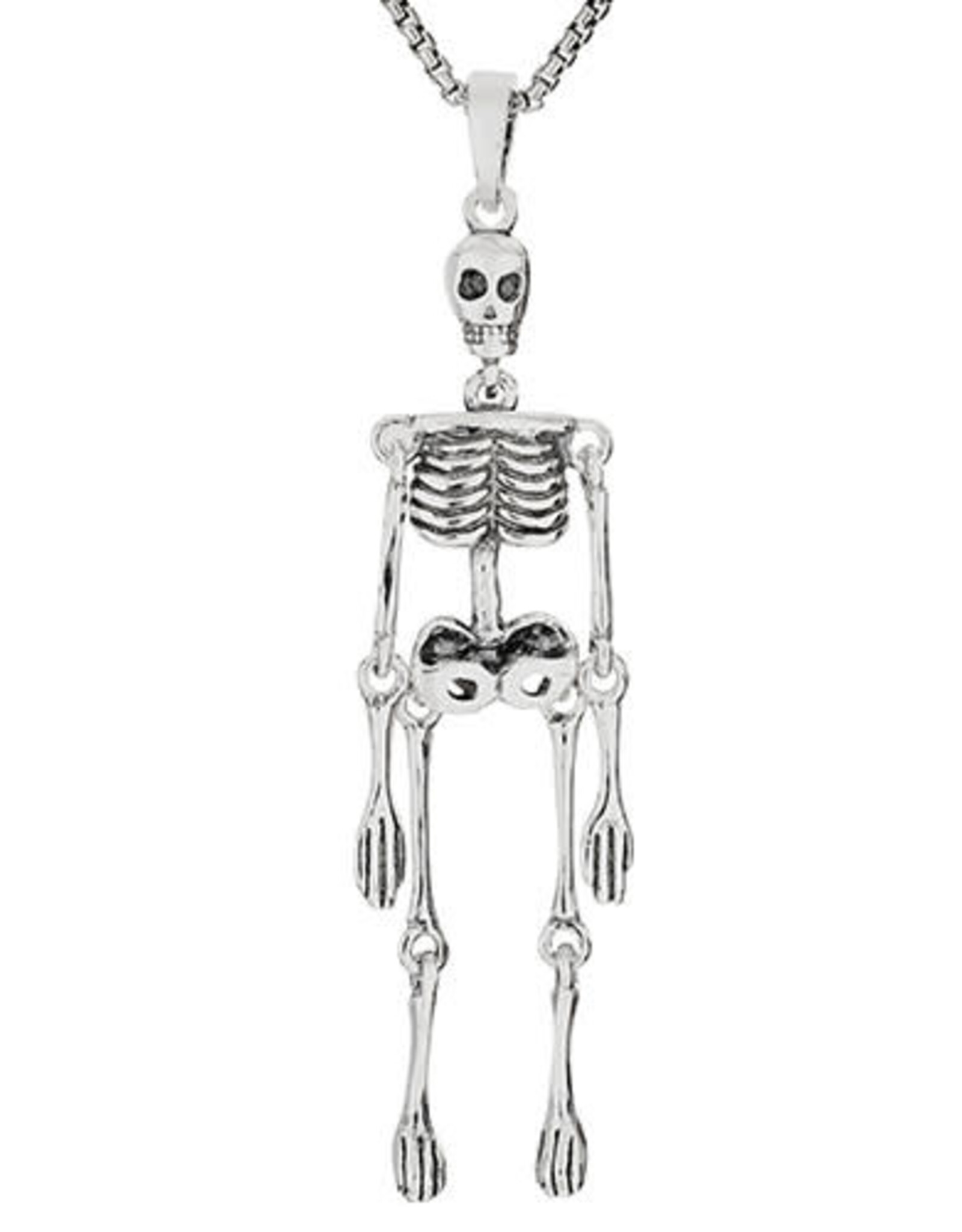 Tiger Mountain MOVING SKELETON NECKLACE - sterling silver