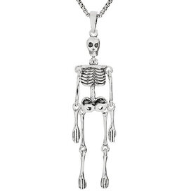 Tiger Mountain MOVING SKELETON NECKLACE - sterling silver