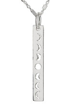 Tiger Mountain LUNAR PHASE CUT OUT BAR NECKLACE - sterling-silver