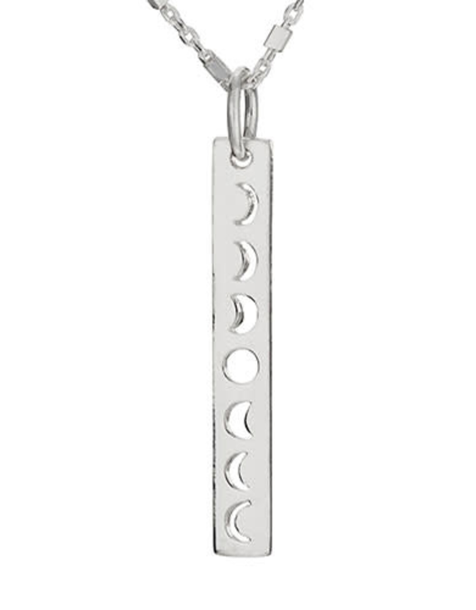 Tiger Mountain LUNAR PHASE CUT OUT BAR NECKLACE - sterling-silver