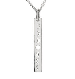 Tiger Mountain LUNAR PHASE CUT OUT BAR NECKLACE - sterling-silver