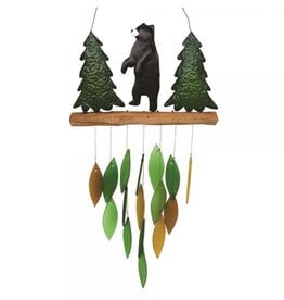 Gift Essential BLACK BEAR WIND CHIME - color and sound