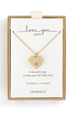 Demdaco PAWPRINT LOCKET NECKLACE - giving jewelry