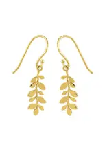 Boma LEAF FISHHOOK EARRING -14k gold plating