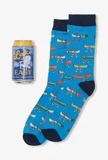 Little Blue House BEER CAN SOCKS - multiple styles