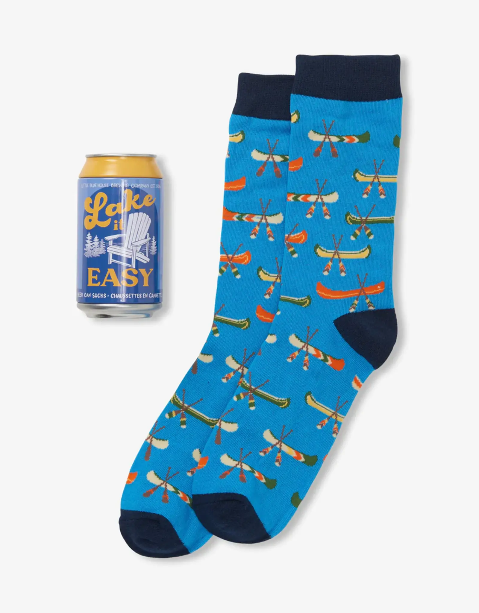 Little Blue House BEER CAN SOCKS - multiple styles