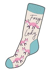 Little Blue House FOXY LADY CREW SOCKS - for her