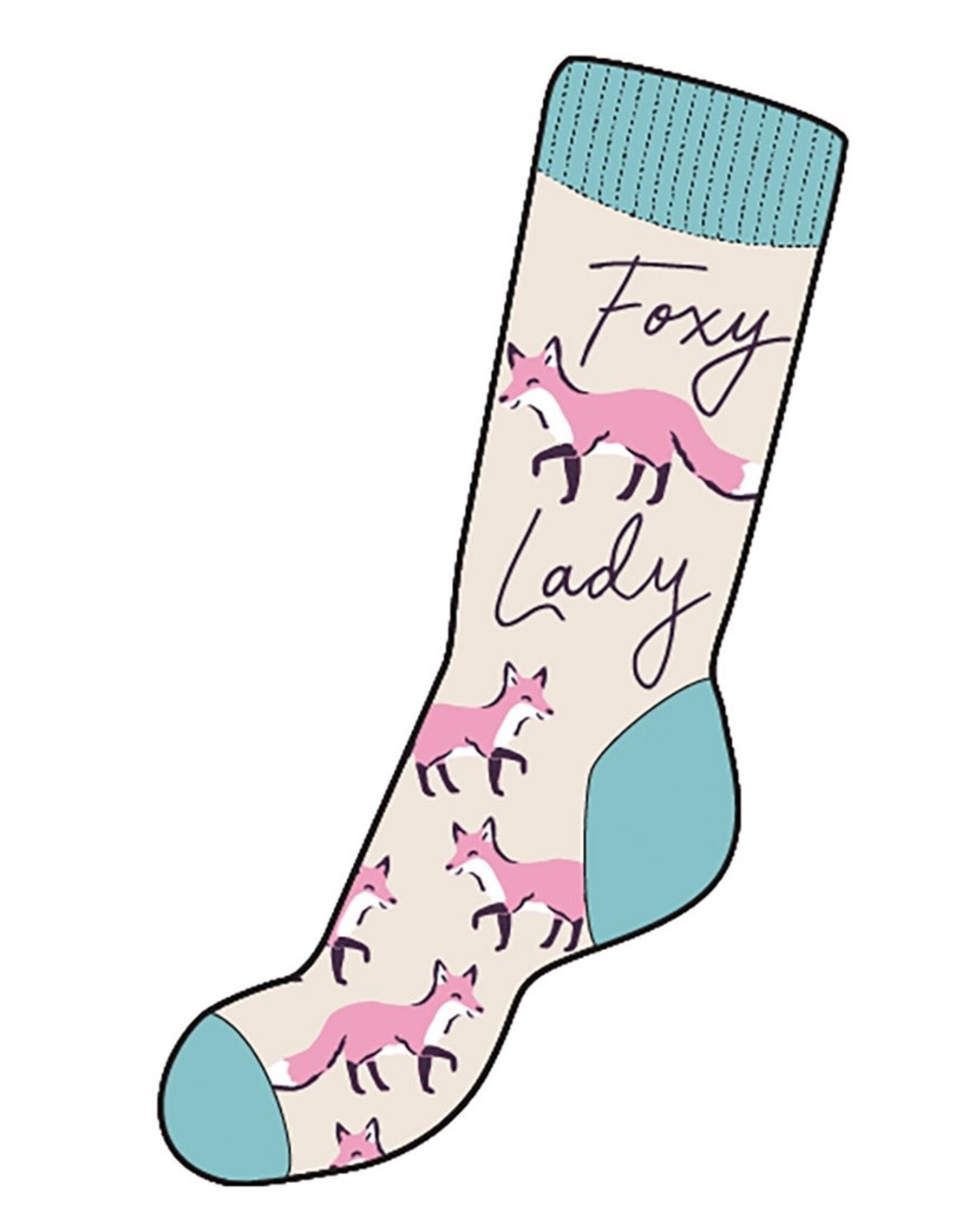 Little Blue House FOXY LADY CREW SOCKS - for her