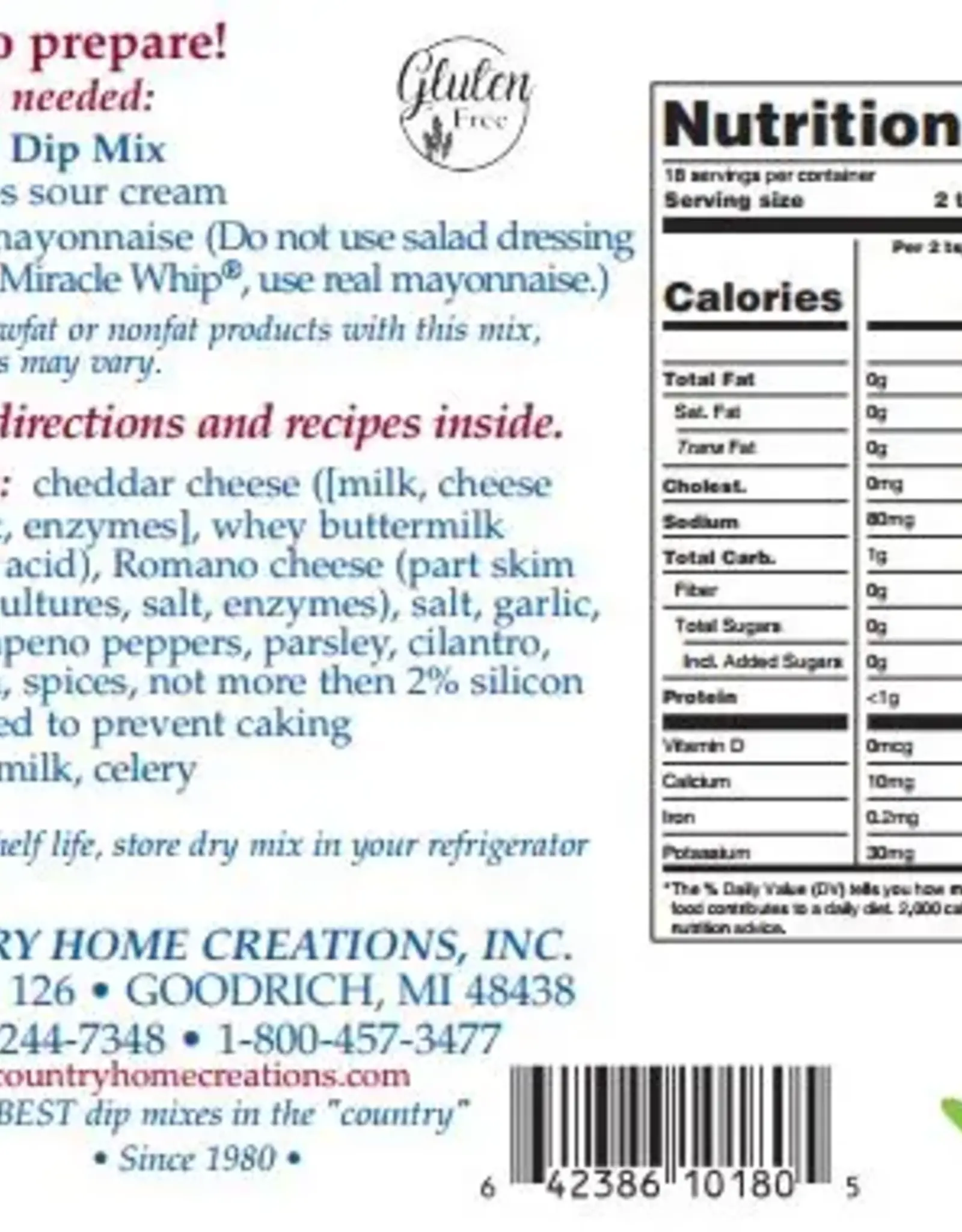 Country Home Creations MEXICALI DIP MIX