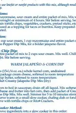 Country Home Creations CREAMY JALAPENO DIP MIX Country Home Creations CREAMY JALAPENO DIP MIX
