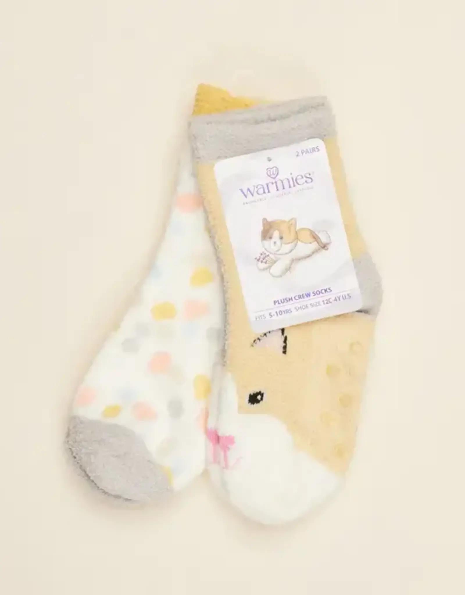 Intelex USA / Warmies CALICO CAT CREW SOCKS SMALL