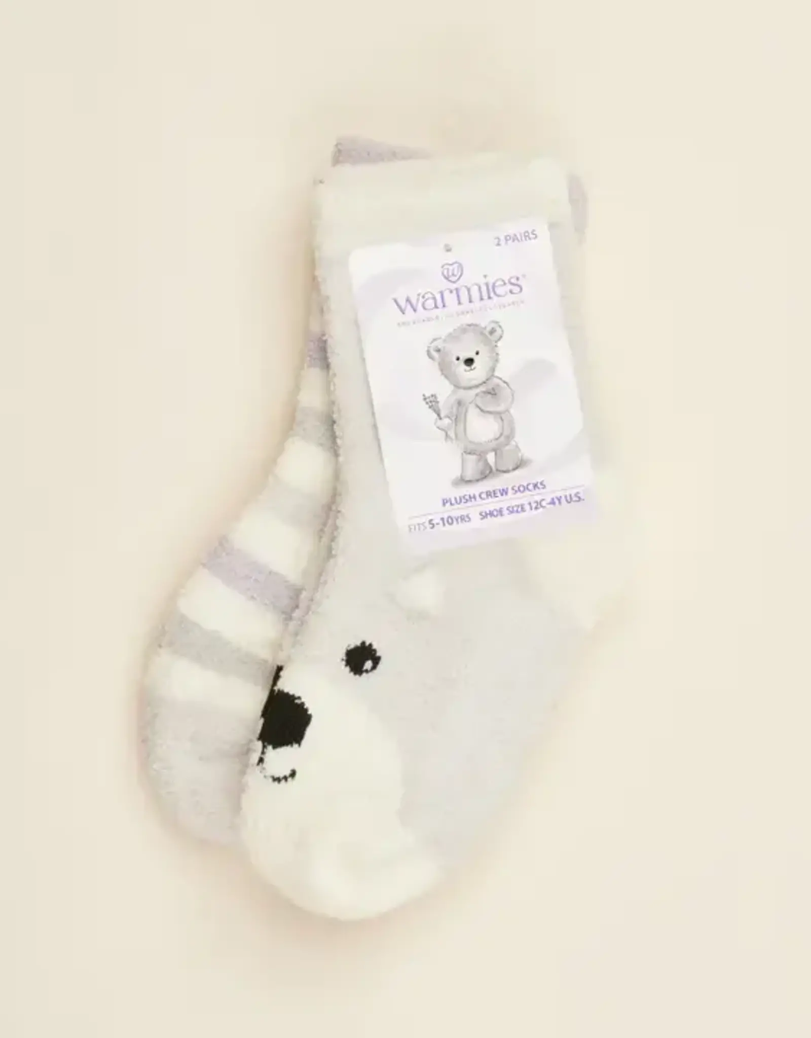 Intelex USA / Warmies MARSHMELLOW BEAR CREW SOCKS SMALL