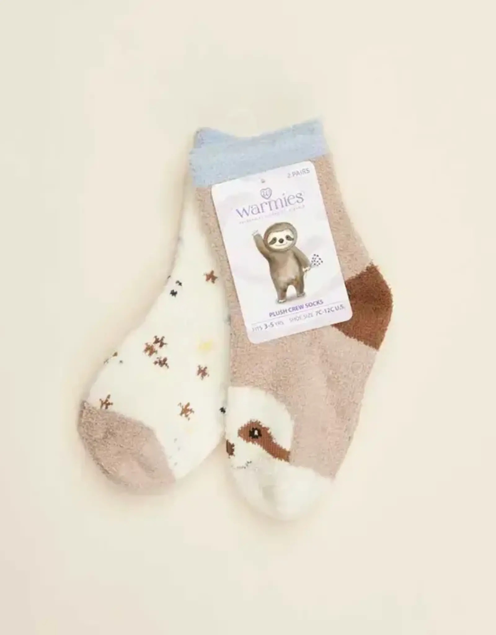 Intelex USA / Warmies SLOTH CREW SOCKS SMALL