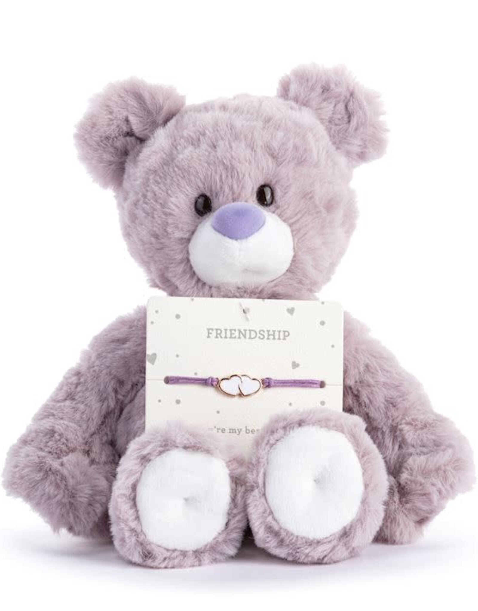 Demdaco FRIENDSHIP PURPLE BEAR