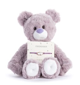 Demdaco FRIENDSHIP PURPLE BEAR