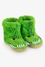 Little Blue House FUZZY SLOUCH SLIPPERS ALLIGATOR MEDIUM (8-10)