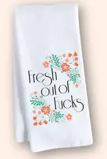 Twisted Wares FRESH OUT OF F*CKS KITCHEN TOWEL