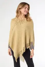 TGB / Good Bead ANNIE PONCHO WITH FRINGE CITRON