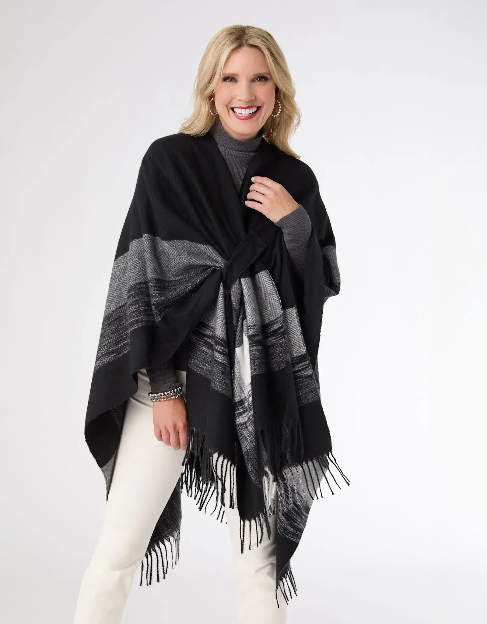 TGB / Good Bead BARI PULL THRU WRAP BLACK/GREY