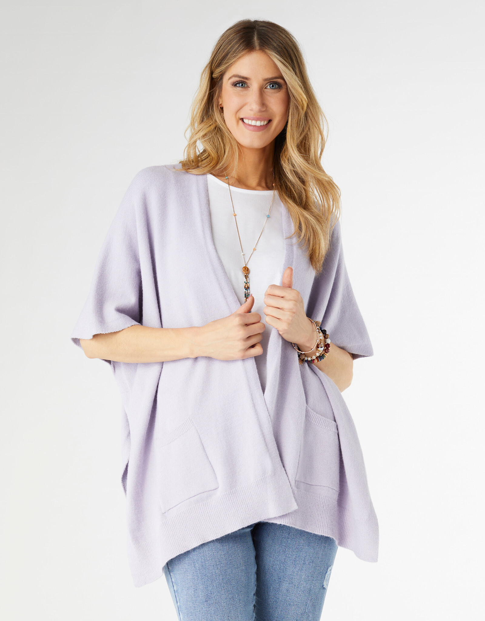 TGB / Good Bead ALANI LIGHTWEIGHT CARDIGAN GREY