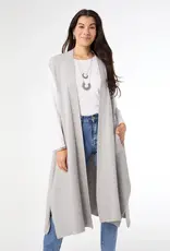 TGB / Good Bead HEAVNELY LUXE CONTRAST RIB VEST  L/XL GREY