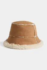 TGB / Good Bead SHERPA TRIM BUCKET HAT COGNAC