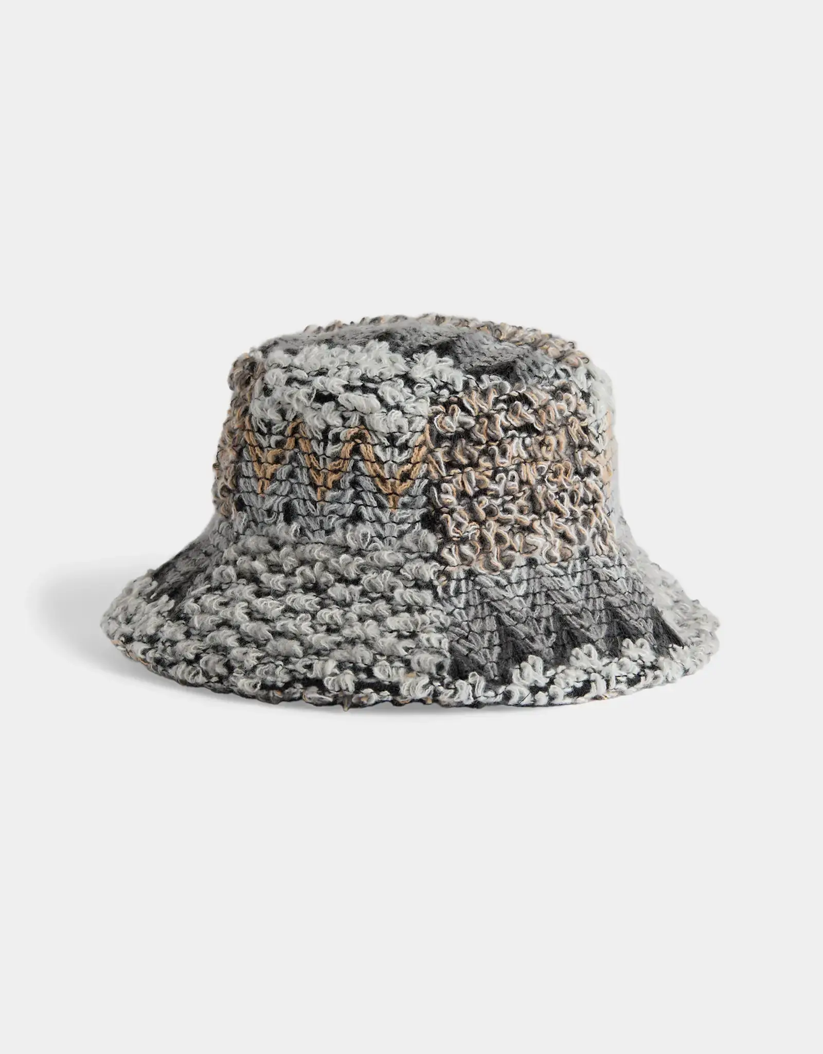 TGB / Good Bead WENDY BUCKET HAT GREY/BEIGE
