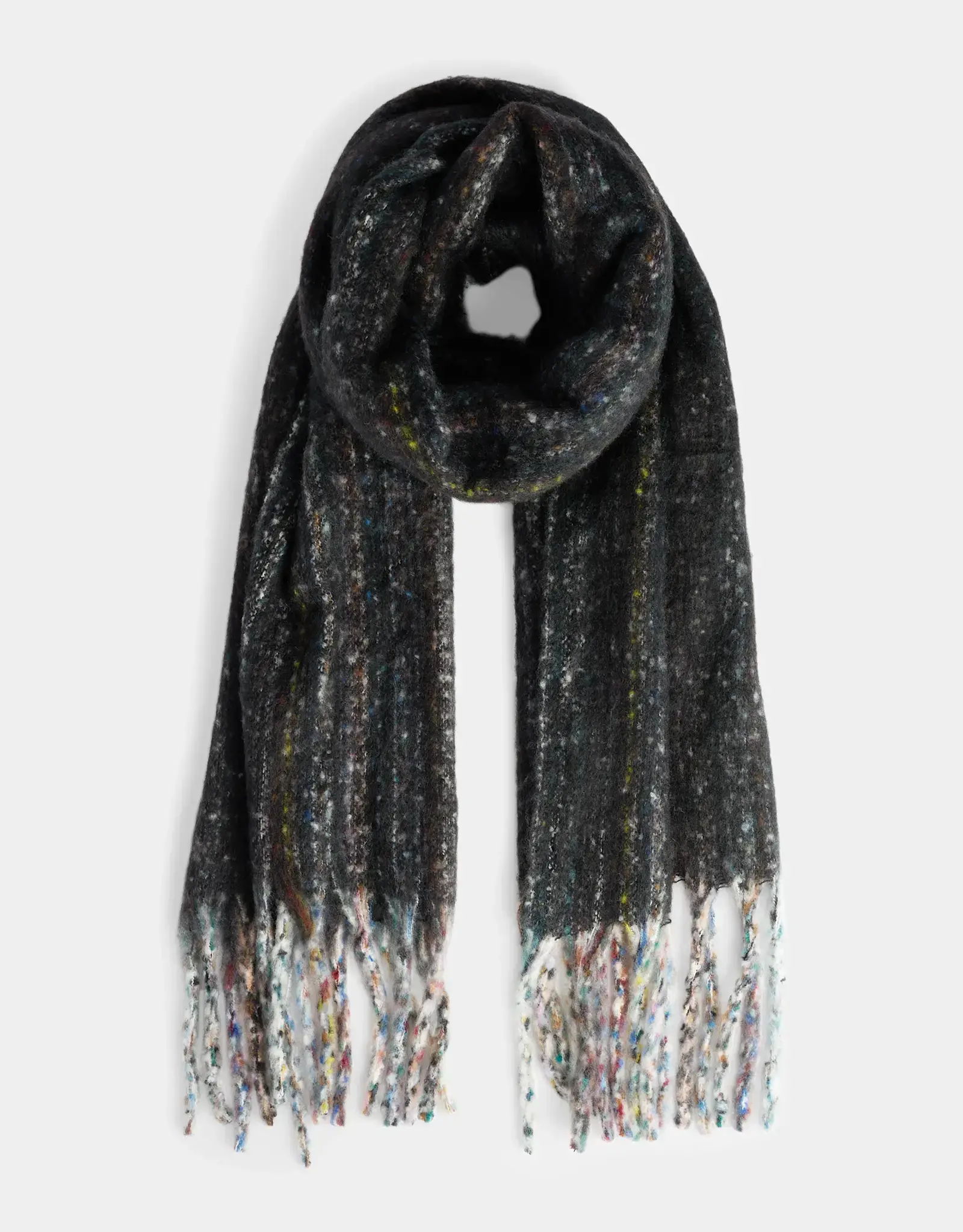 TGB / Good Bead LUNA OBLONG SCARF BLACK