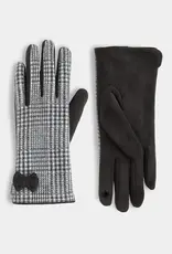 TGB / Good Bead DARLING BOW HOUNDSTOOTH TOUCHSCREEN GLOVES-Multiple Colors