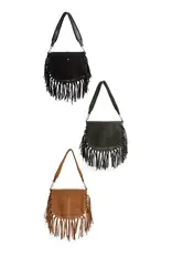 TGB / Good Bead JESSIE TASSEL CROSSBODY SHOULDER BAG-Multiple Colors