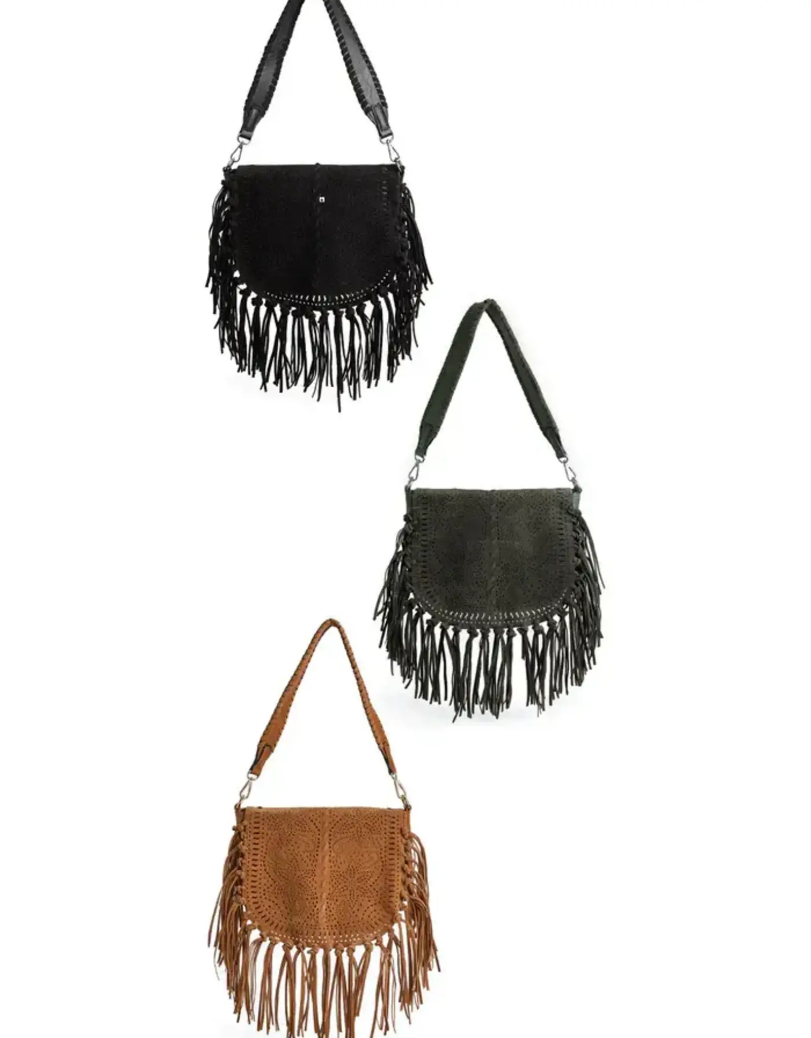 TGB / Good Bead JESSIE TASSEL CROSSBODY SHOULDER BAG-Multiple Colors