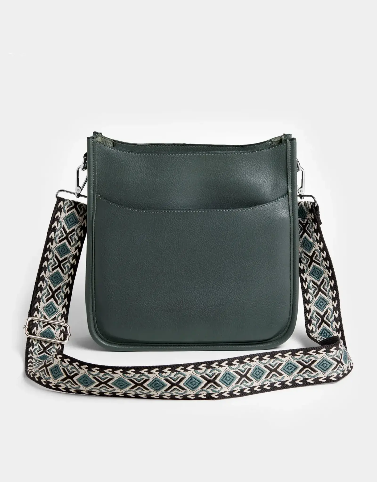 TGB / Good Bead MINI ALMA ZIP TOP MESSENGER WITH STRAP EVERGREEN