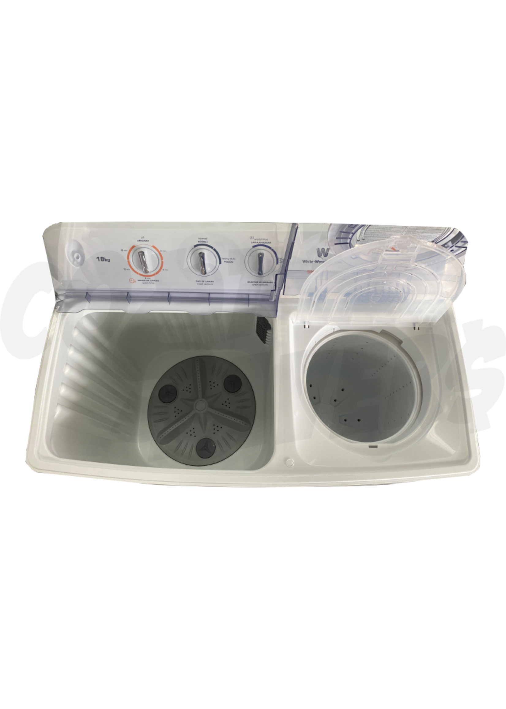 White Westinghouse White Westinghouse 18kg Twin Tub Washer