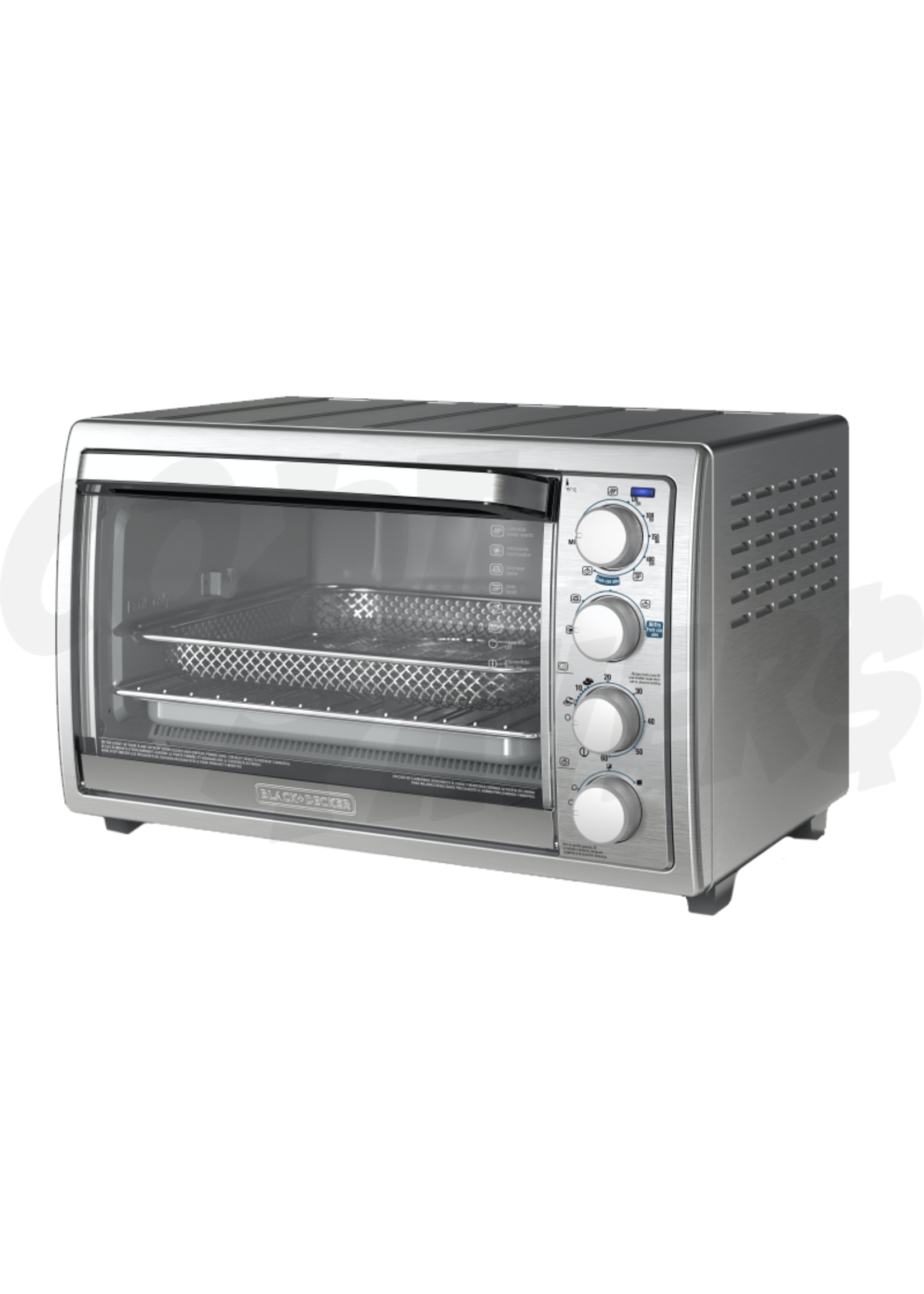 BLACK+DECKER BXAF17088GB 5-In-1, 11 Litre Digital Air Fryer Oven With  Rotisserie