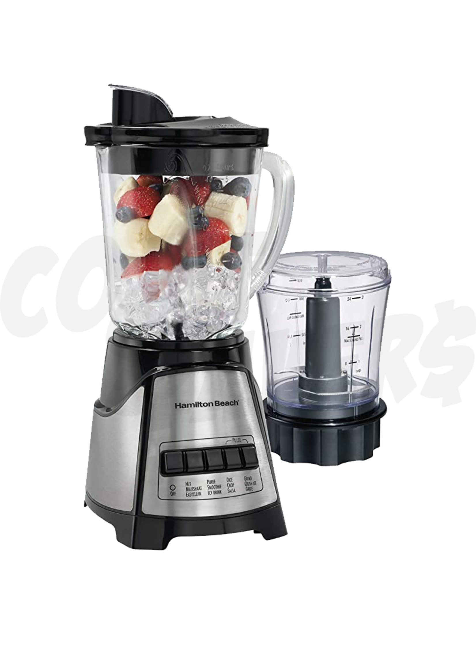 Hamilton Beach Hamilton Beach 5 Cup Blender & 3 Cup Chopper (Black)