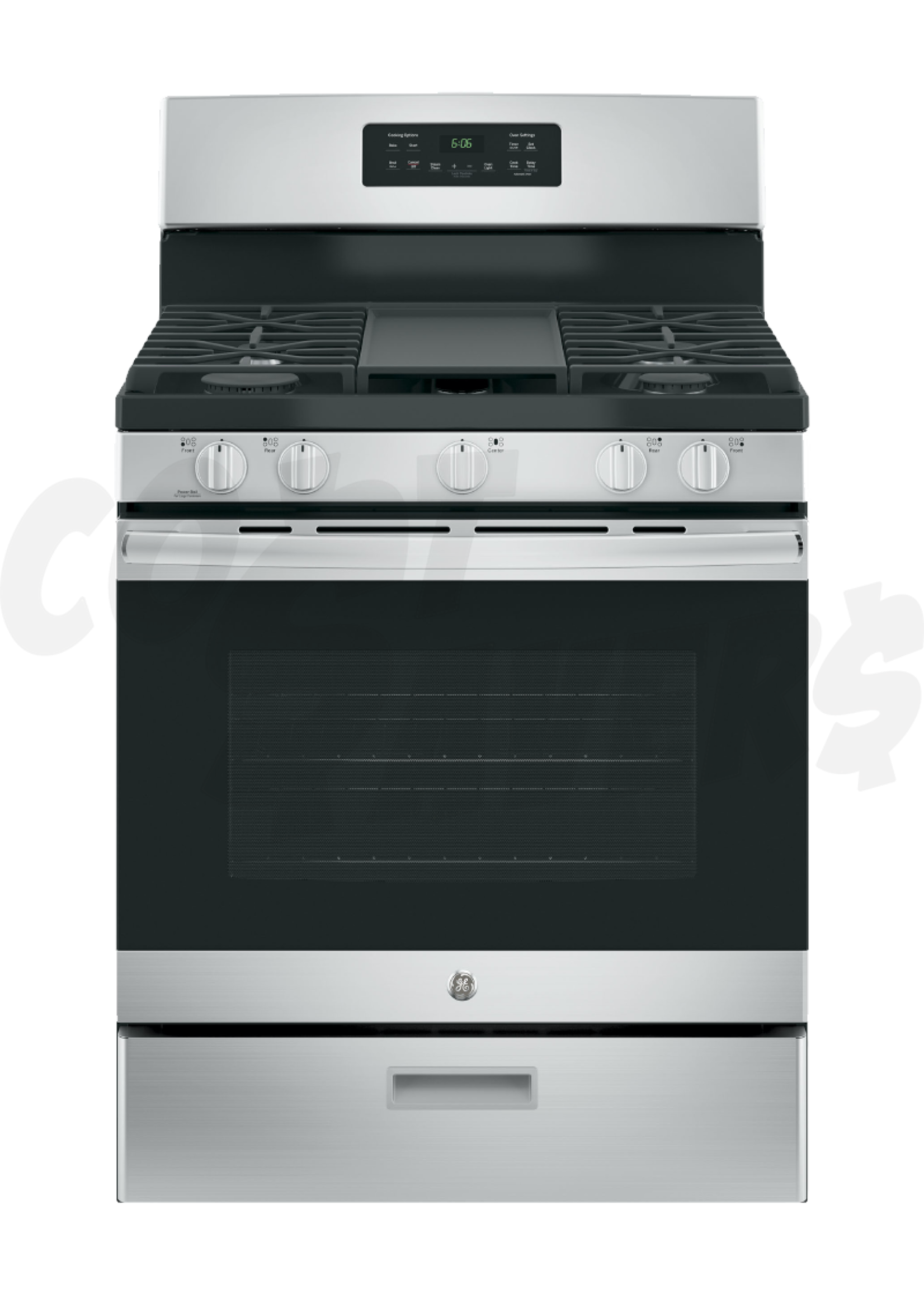 G.E G.E 30" 5 Burner S/Steel Gas Range