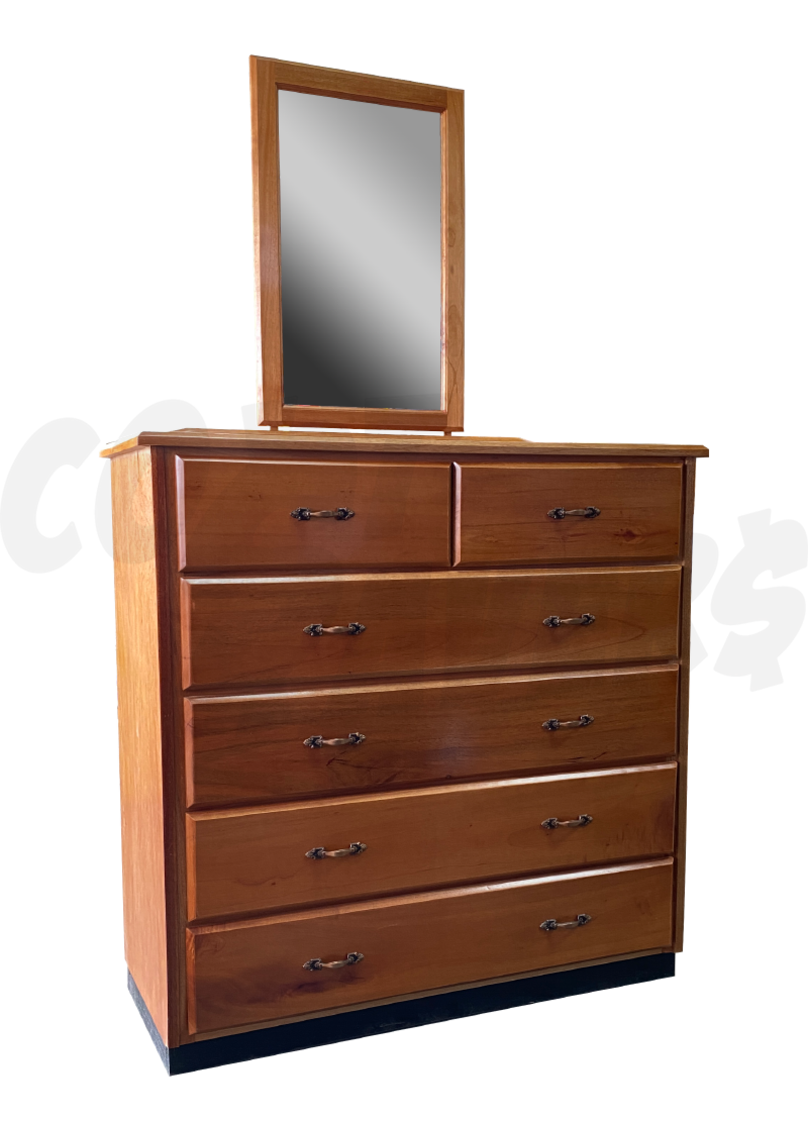 6 Drawer Jumbo Cedar Chest of Drawer Mirror (SK)