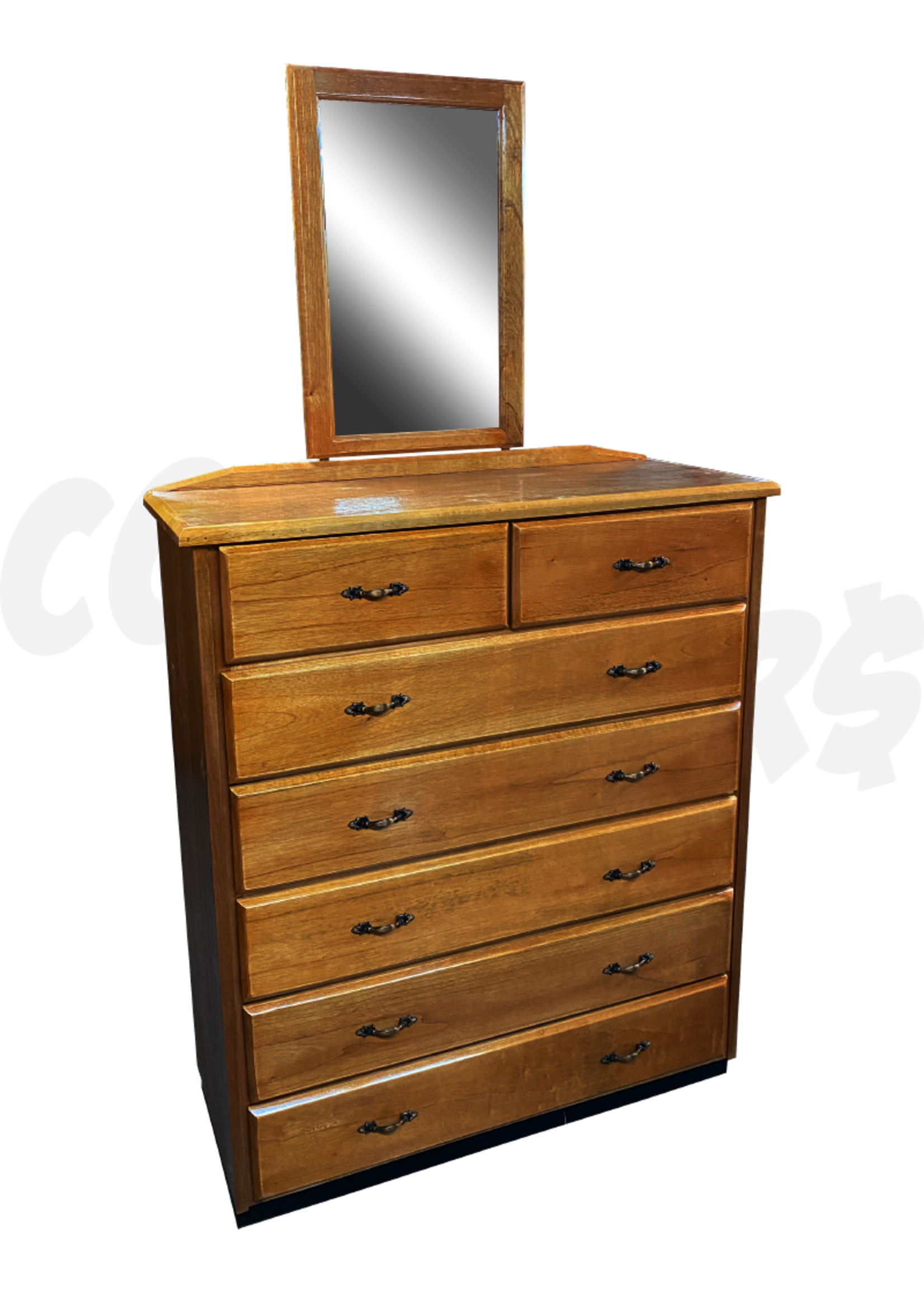 7 Drawer Jumbo Cedar Chest of Drawer w/Mirror (SK)