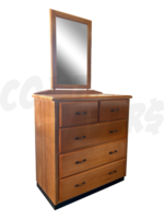 5 Drawer Cedar Chest of Drawer w/Mirror (SK)