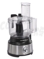 Hamilton Beach Hamilton Beach 10-Cup Food Processor with Bowl Scraper, Black & Stainless