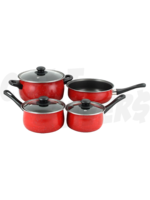 Gibson Gibson Casselman 7pc NonStick C/Ware Set (Red)