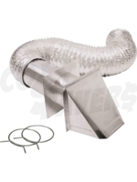 Lambro Lambro 4in x 8ft Dryer Outdoor Transition Duct Vent Kit