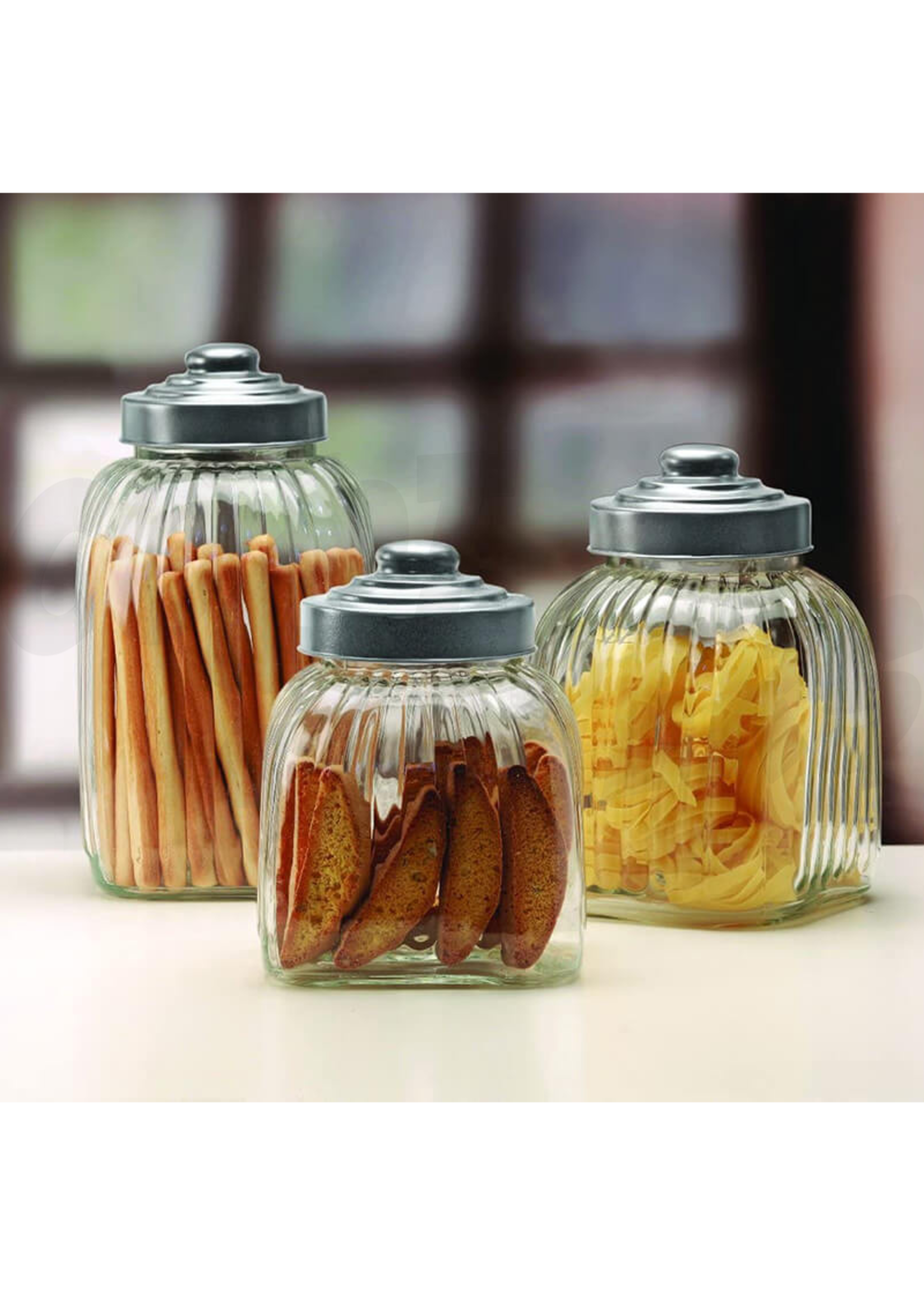 Circleware Circleware 3pc Column Canister Set