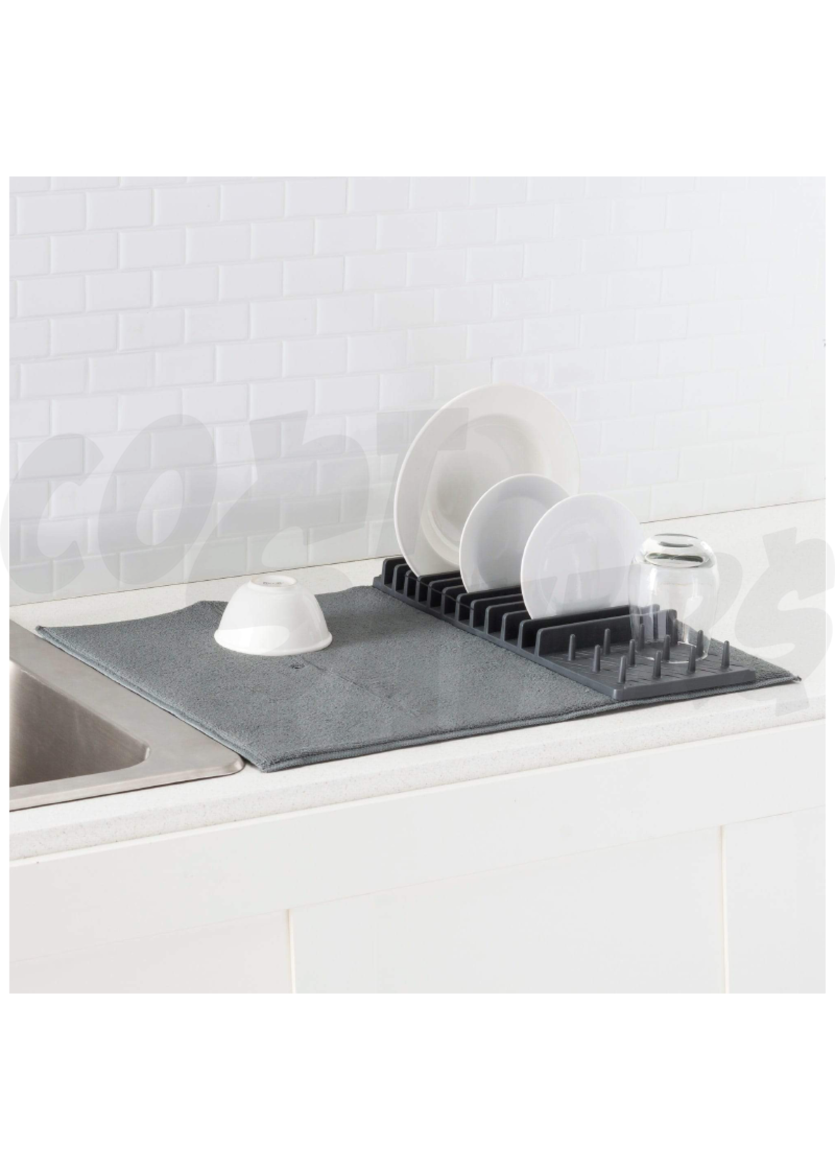 Home Basics Home Trend Dish Drying Mat w/Rack