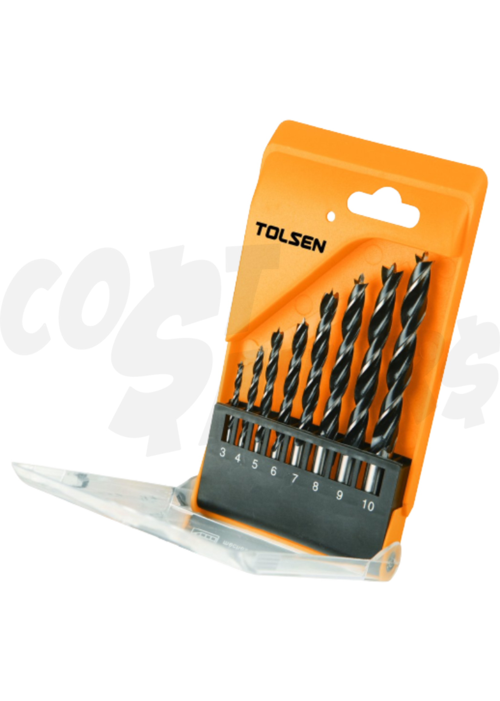 Tolsen Tolsen 8Pcs Wood Drill Bit