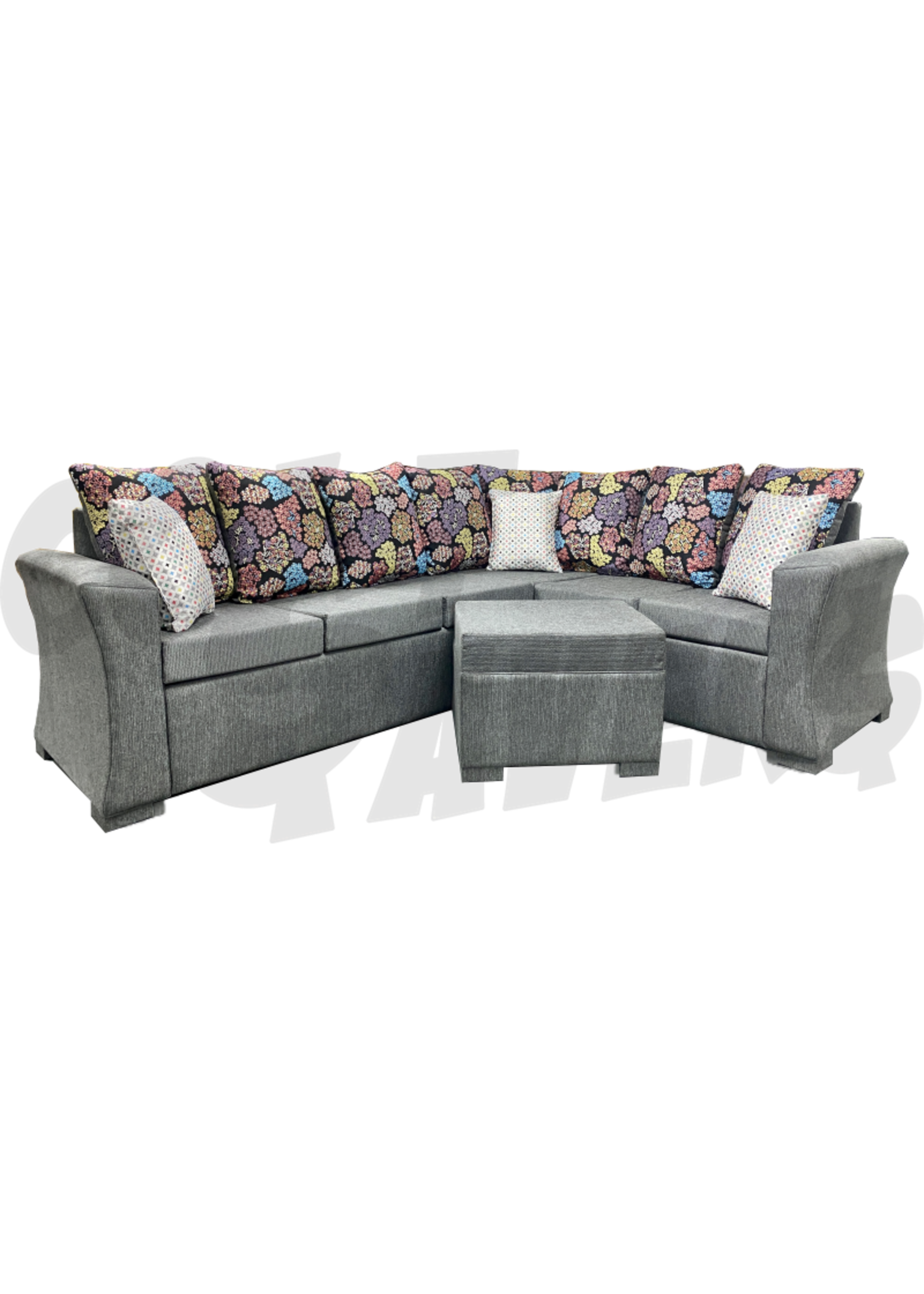 Kay L-Shaped Sectional (Grey)