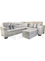 Orchid Pillow Back Sectional (Cream)