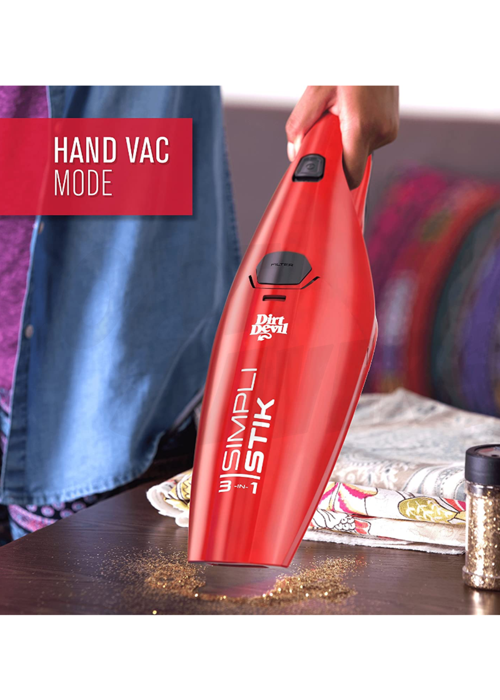Dirt Devil Dirt Devil Simpli-Stik Vacuum Cleaner 3-in-1 Hand and Stick Vac