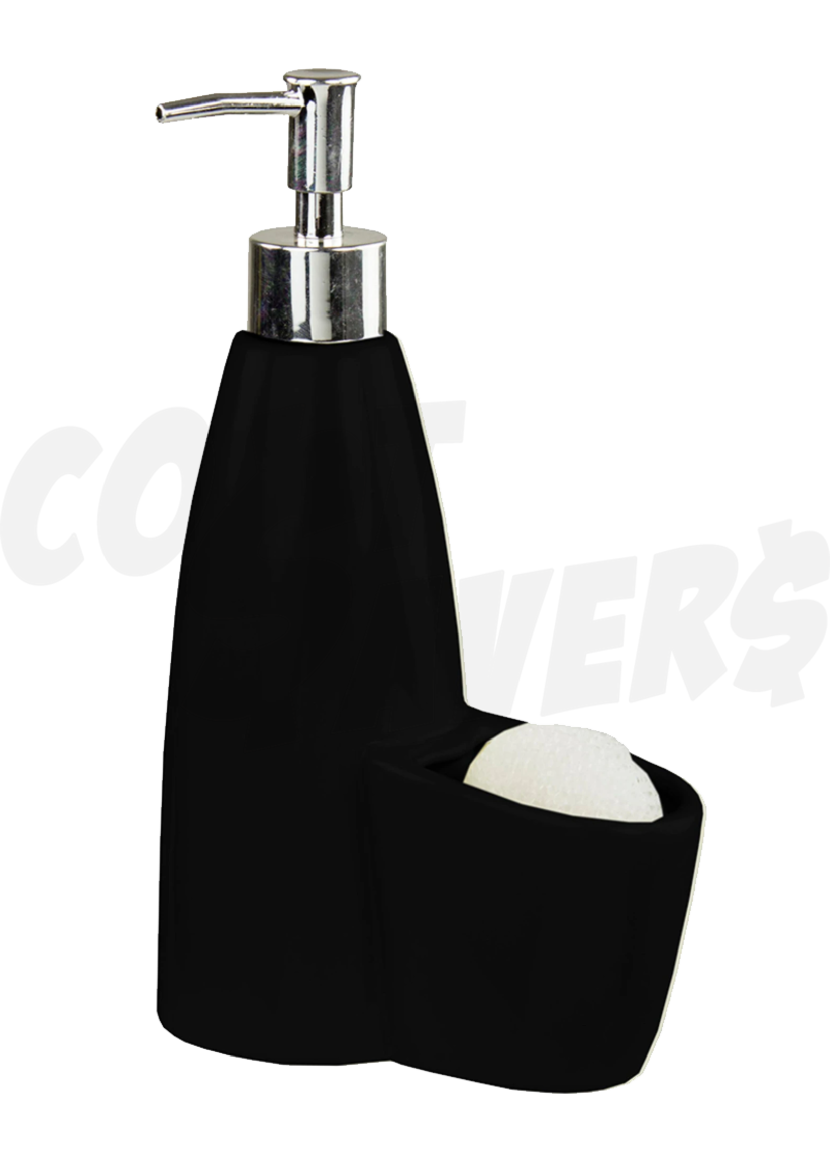 Home Basics Home Basics Ceramic Soap Dispenser w/ Sponge