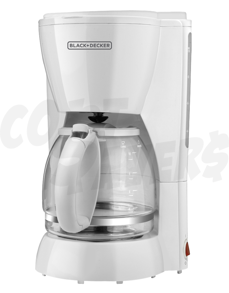 Black Decker 10 Cup Coffee Maker White Cost Savers